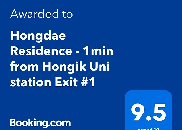 Apartment Hongdae - Hongik Uni Station Exit #1 *